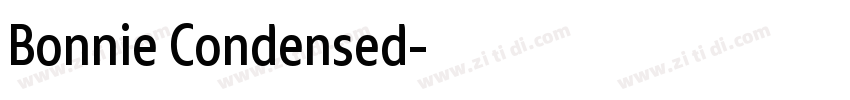 Bonnie Condensed字体转换